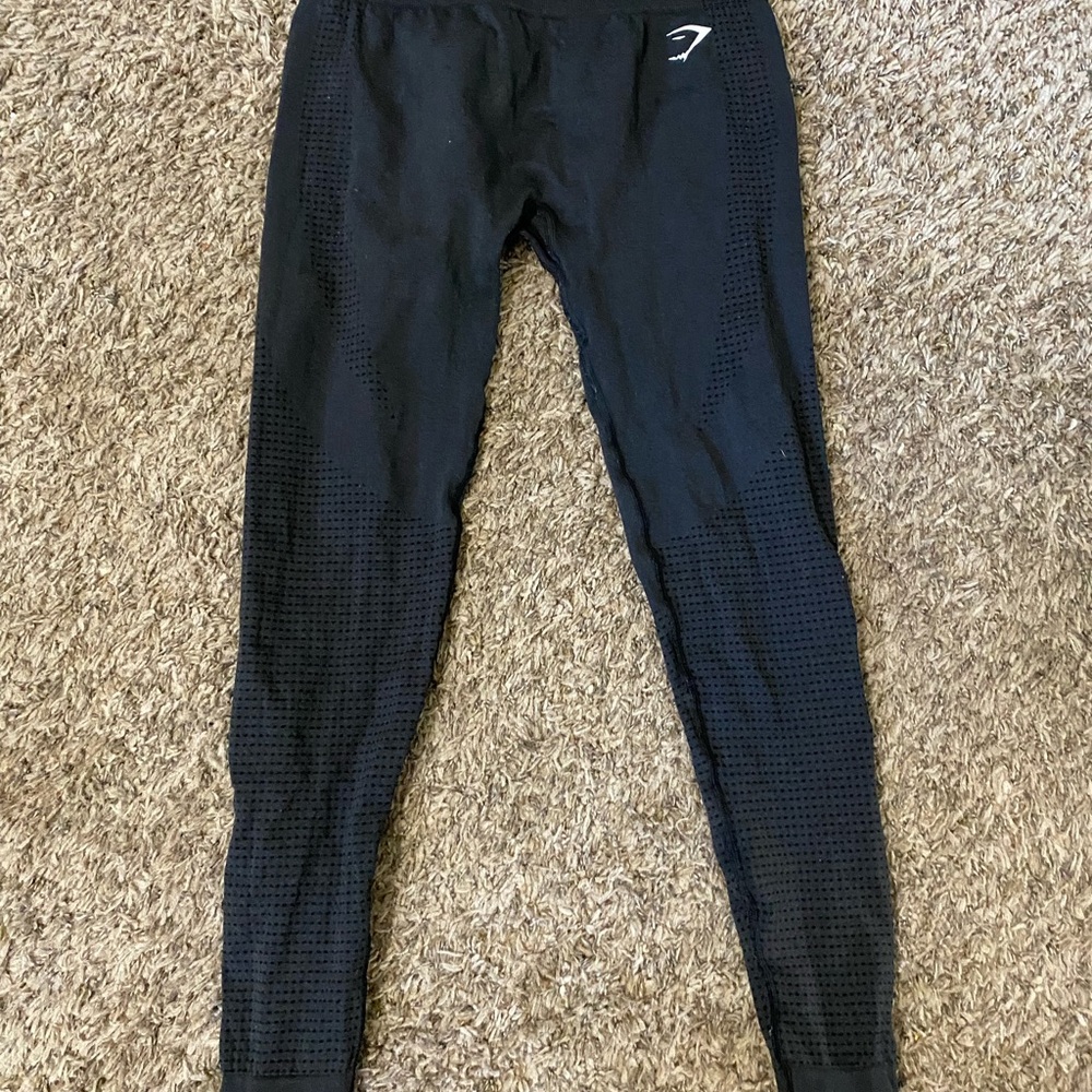 Gymshark Black Textured Leggings